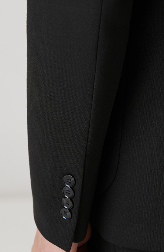 Siyah Örme Takım Elbise