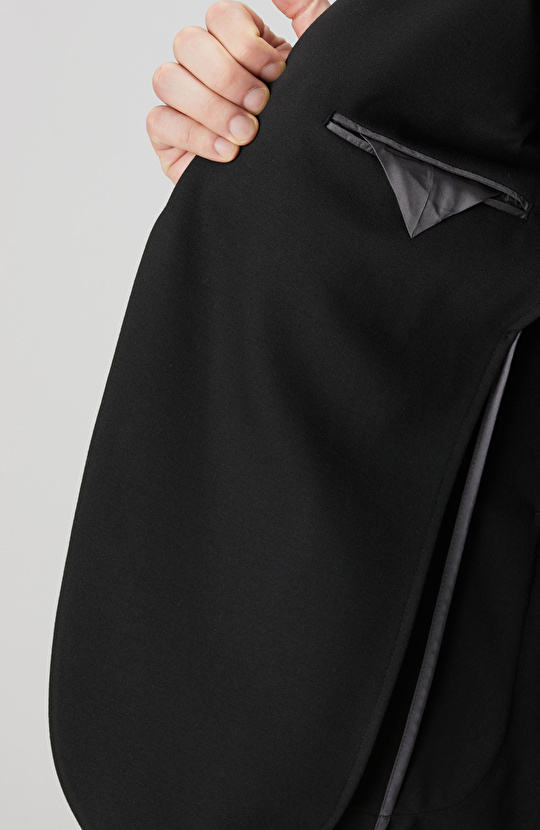 Siyah Örme Takım Elbise