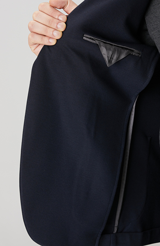 Lacivert Örme Takım Elbise