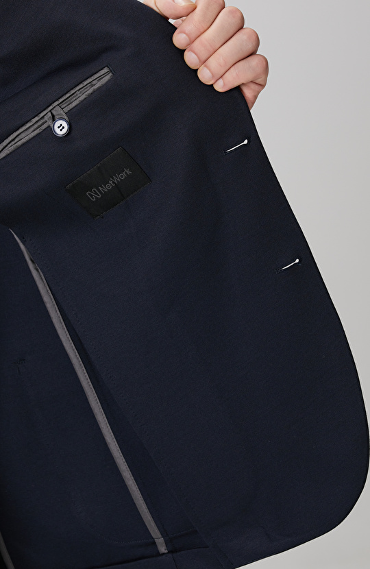 Lacivert Örme Takım Elbise