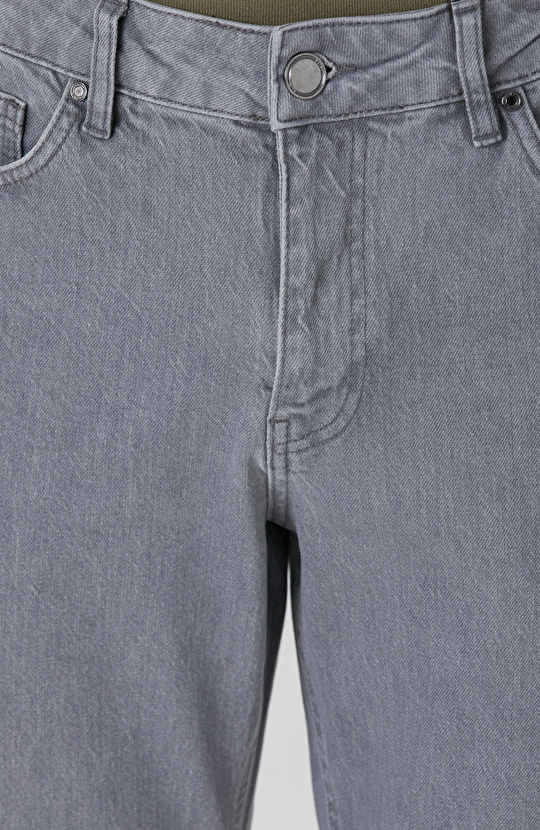 Açık Gri Denim Pantolon