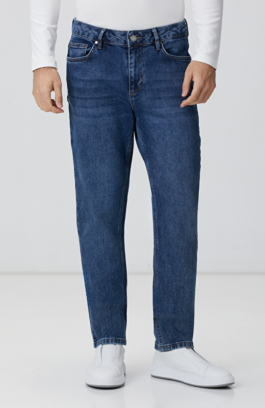 Lacivert Denim Pantolon