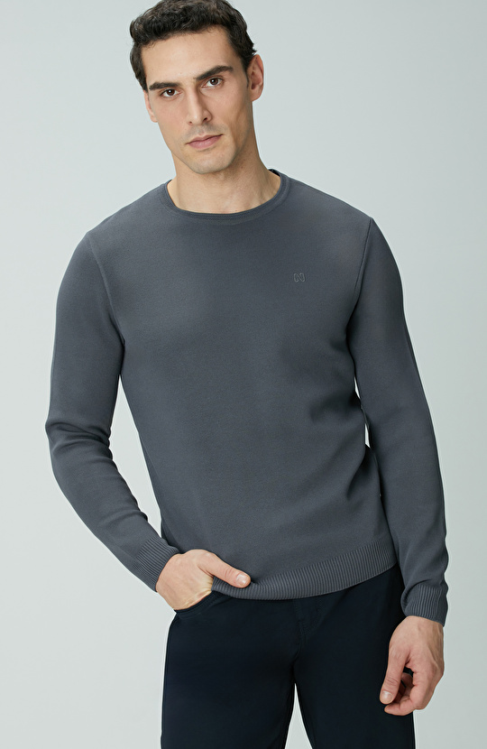 Antrasit Örgü Kazak