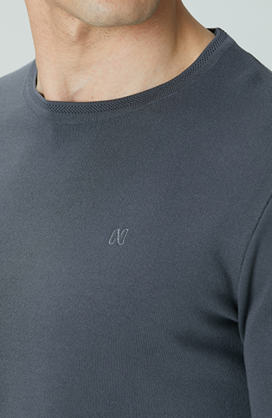 Antrasit Örgü Kazak