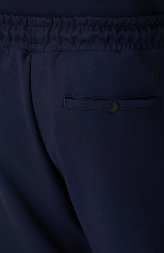 Lacivert Yandan Cepli Basic Eşofman Altı