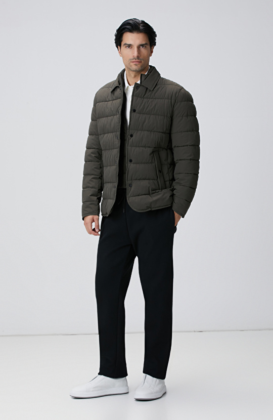 Kırık Beyaz Uzun Kollu Örme Gömlek