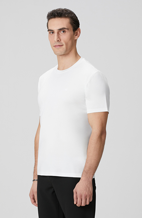 Kırık Beyaz Basic T-shirt