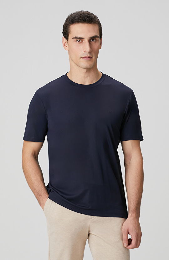 Lacivert Basic T-shirt