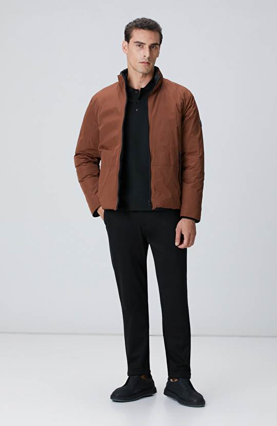 Siyah Polo Yaka Sweatshirt