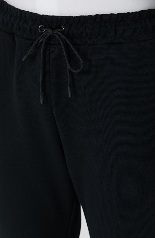 Siyah Boru Paça Yan Cep Detaylı Eşofman Altı