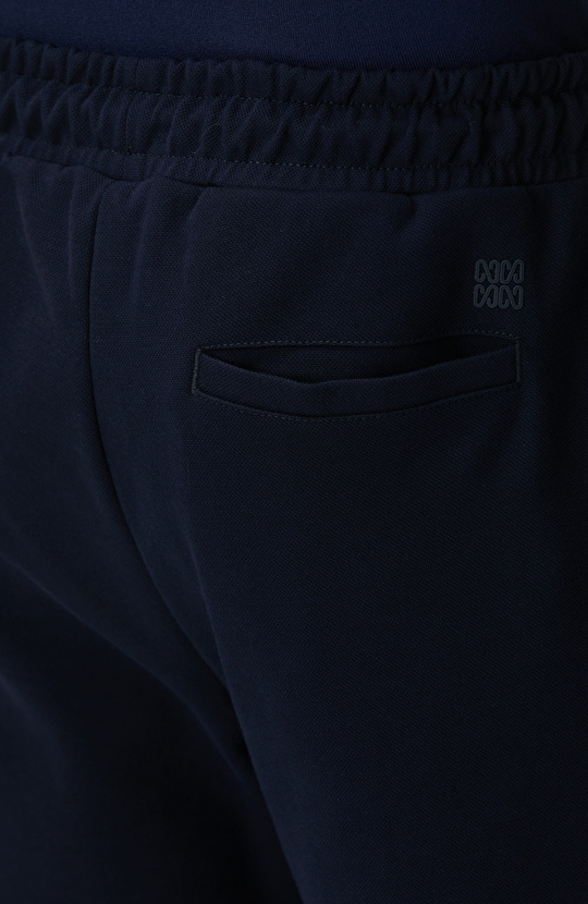 Lacivert Boru Paça Yan Cep Detaylı Eşofman Altı