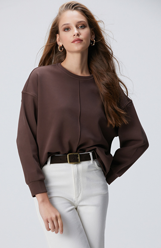 Kahverengi Sweatshirt Kahverengi Sweatshirt