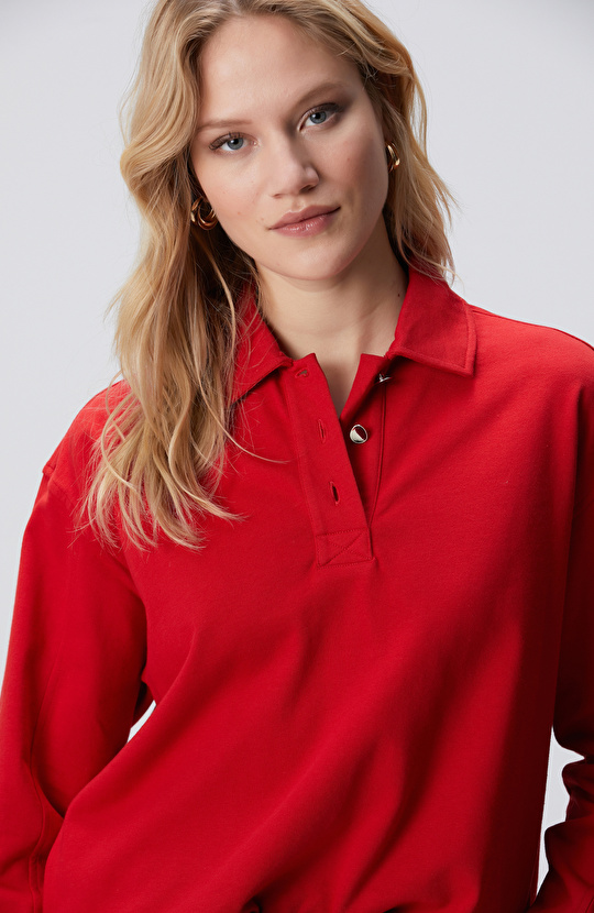 Kırmızı Sweatshirt