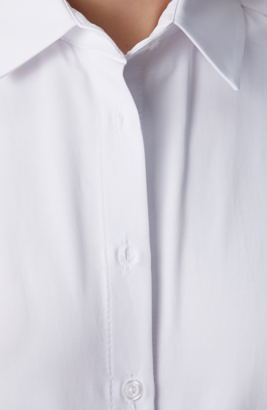 Beyaz Oversize Gömlek