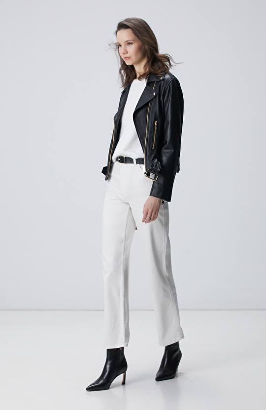 Kırık Beyaz Sakal İp Basic Kazak