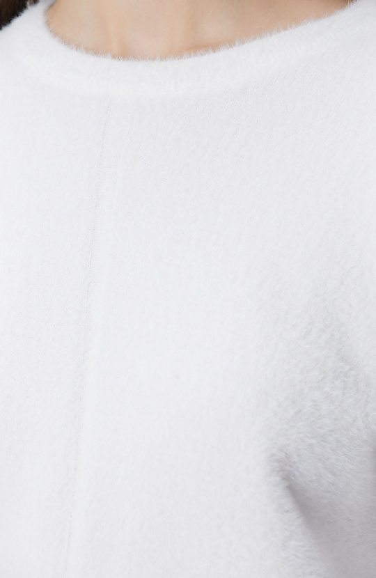 Kırık Beyaz Sakal İp Basic Kazak