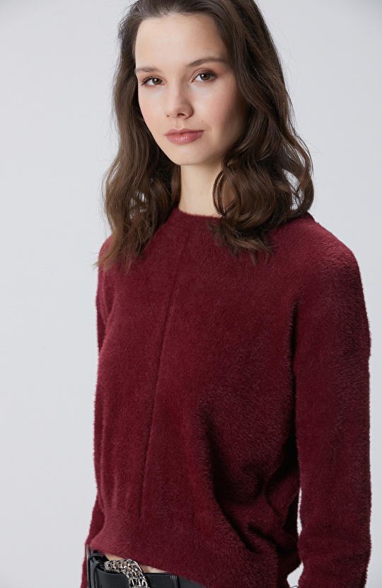 Bordo Sakal İp Basic Kazak