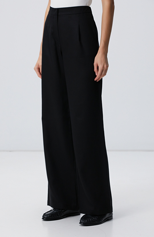 Siyah Palazzo Pantolon