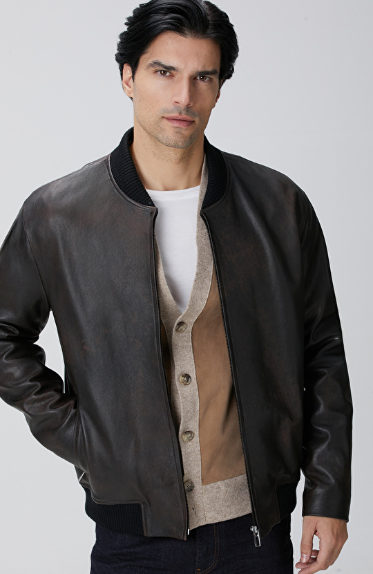 Kahverengi Deri Mont