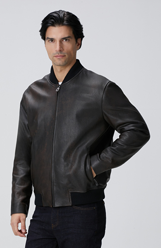 Kahverengi Deri Mont