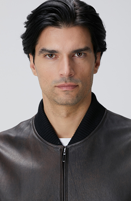 Kahverengi Deri Mont