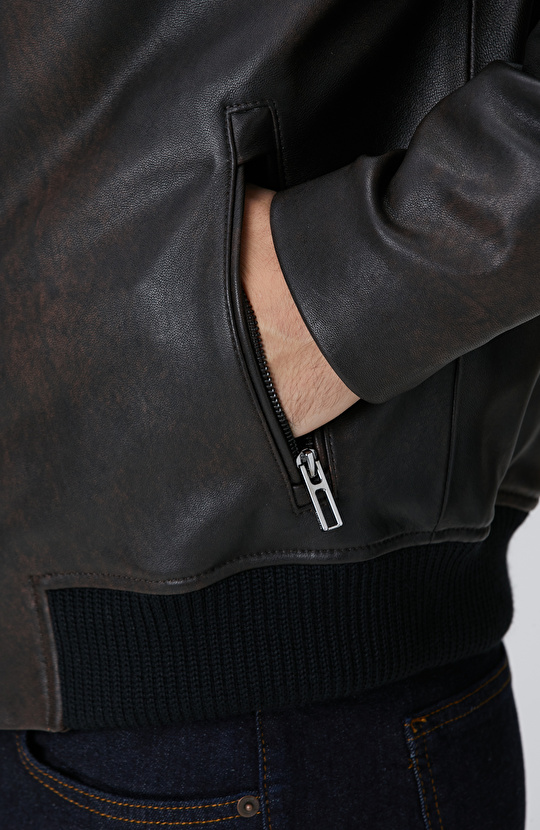 Kahverengi Deri Mont