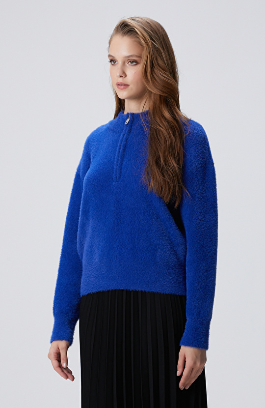 Saks Yumuşak Dokulu Triko Kazak