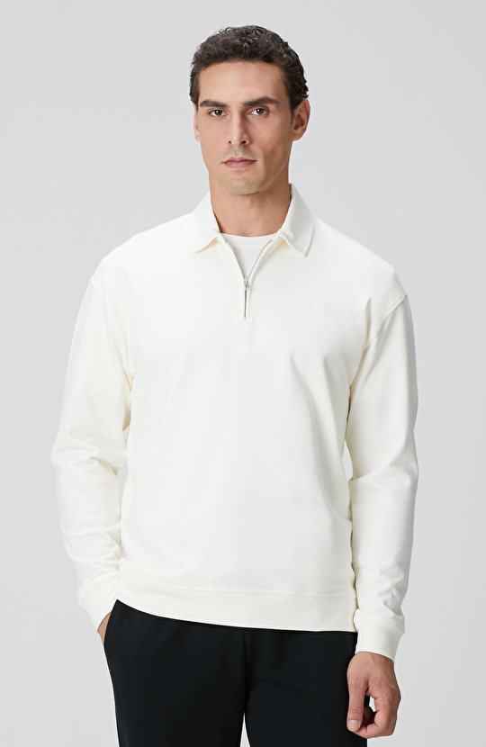 Kırık Beyaz Sweatshirt Kırık Beyaz Sweatshirt