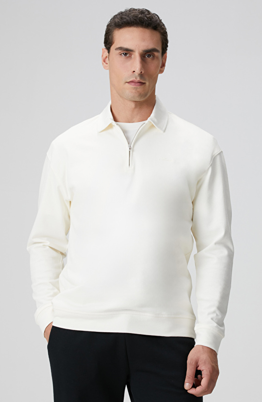 Kırık Beyaz Sweatshirt