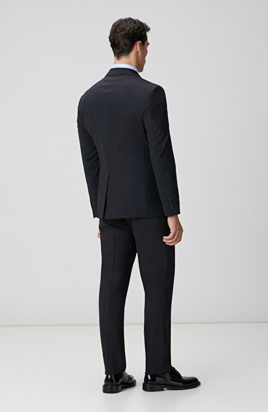 Lacivert Yün Karışımlı Takım Elbise