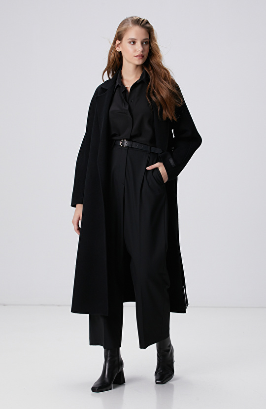 Limited Siyah İpek Gömlek