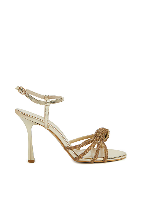 Gold Buckle Detailed Sandals