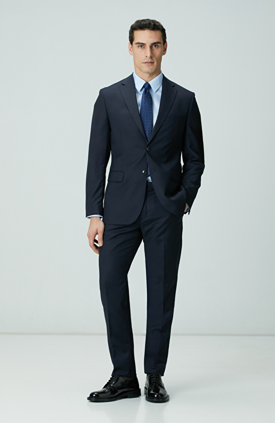 Lacivert Yün Takım Elbise