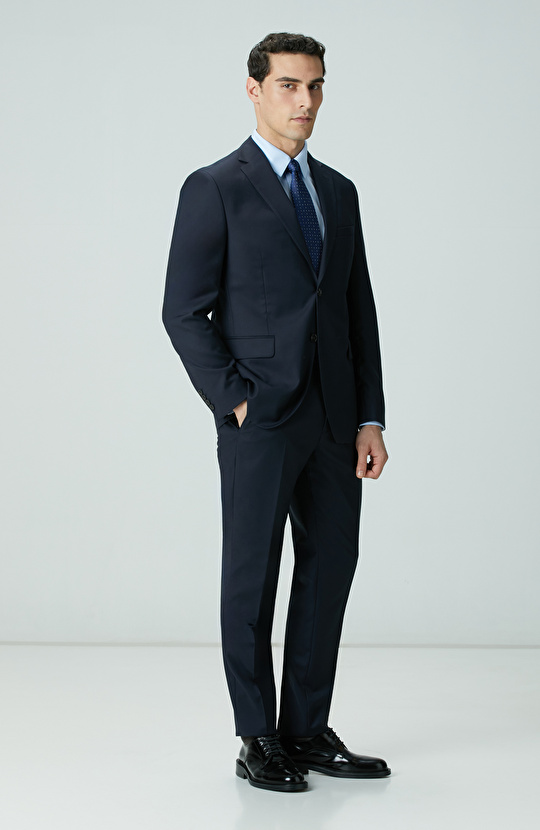 Lacivert Yün Takım Elbise