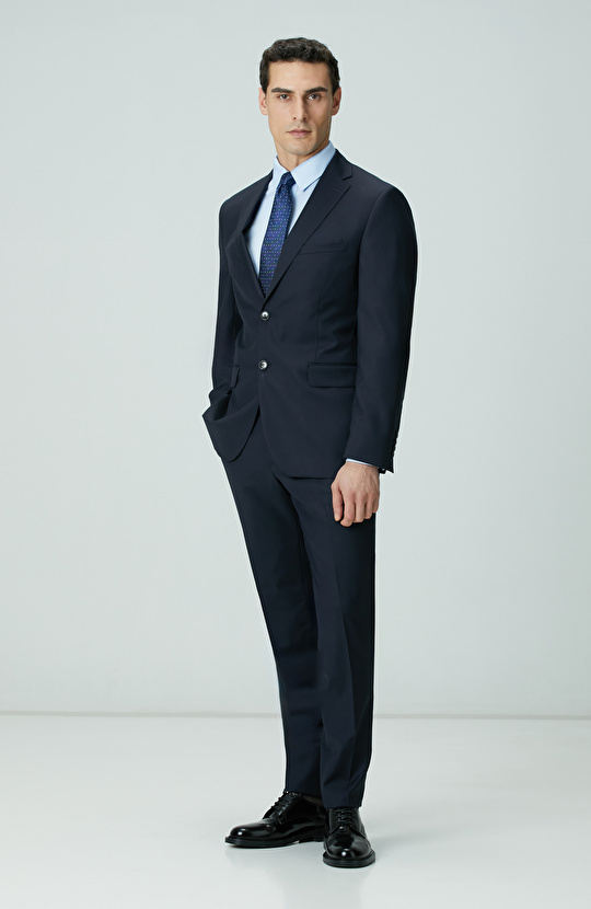 Lacivert Yün Takım Elbise