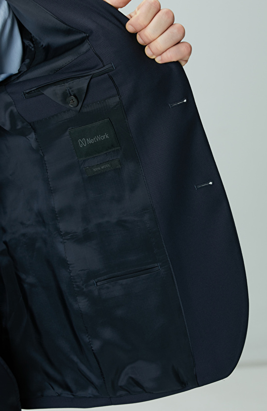 Lacivert Yün Takım Elbise