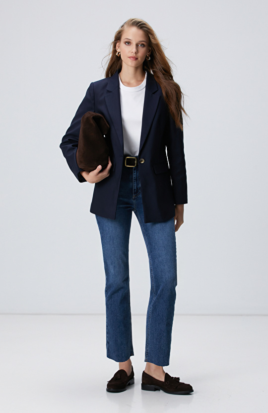 Lacivert Blazer Ceket