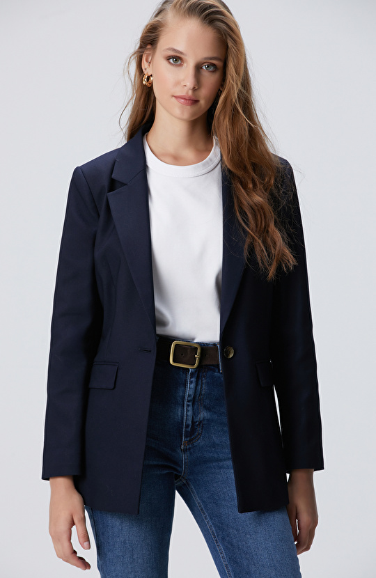 Lacivert Blazer Ceket