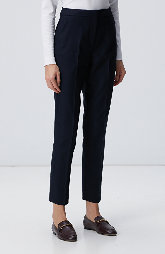 Lacivert Basic Skinny Pantolon