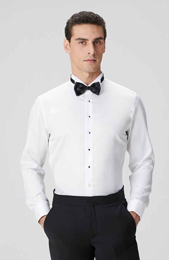 Beyaz Smokin Gömlek