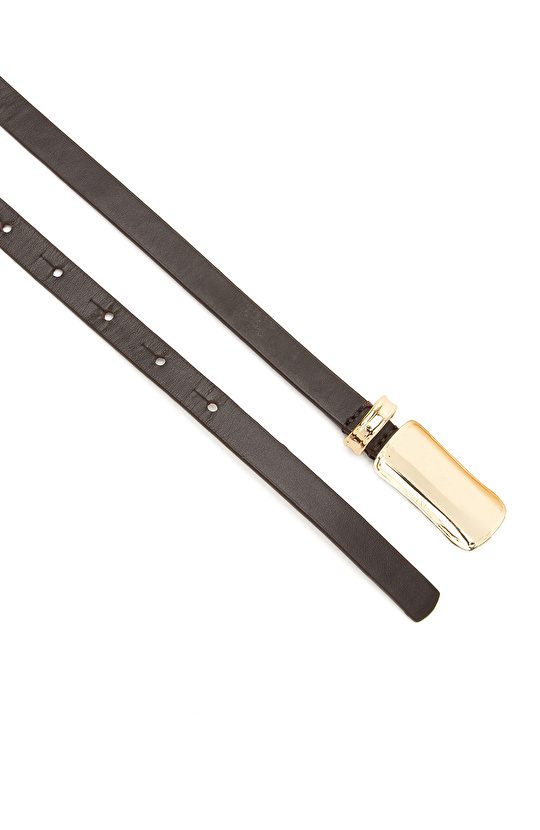 Kahverengi Kadın Deri Kemer