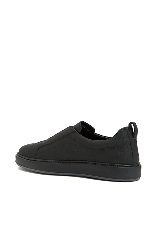 Siyah Erkek Deri Sneaker