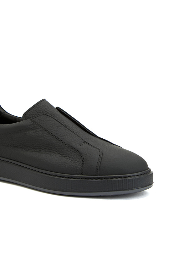 Siyah Erkek Deri Sneaker
