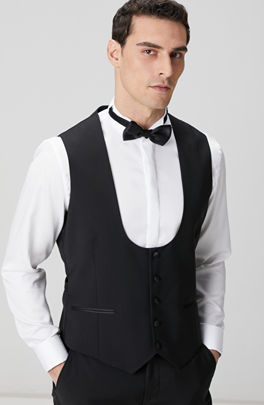 Non-Iron Beyaz Smokin Gömlek