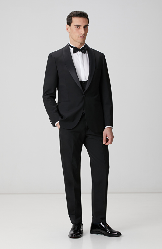 Non-Iron Beyaz Smokin Gömlek