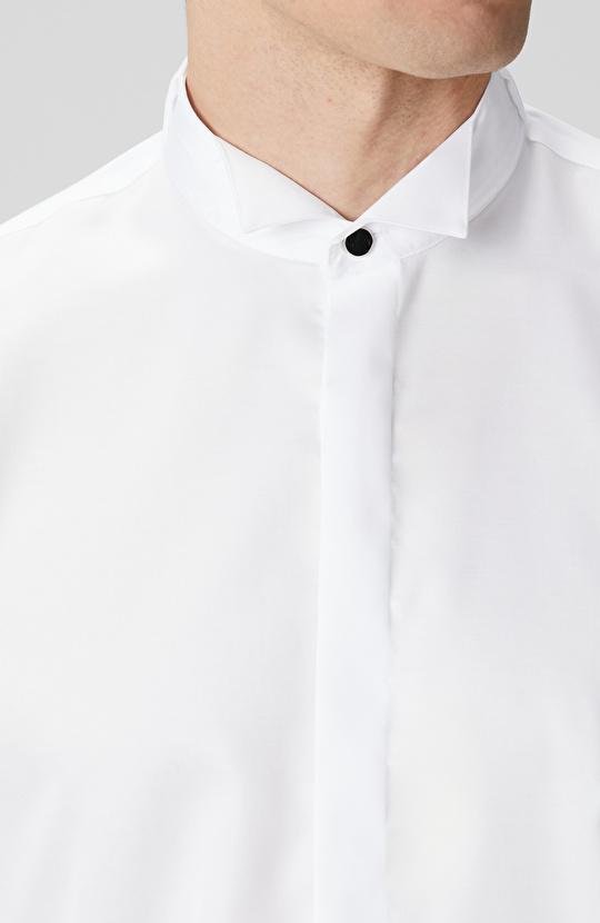 Non-Iron Beyaz Smokin Gömlek