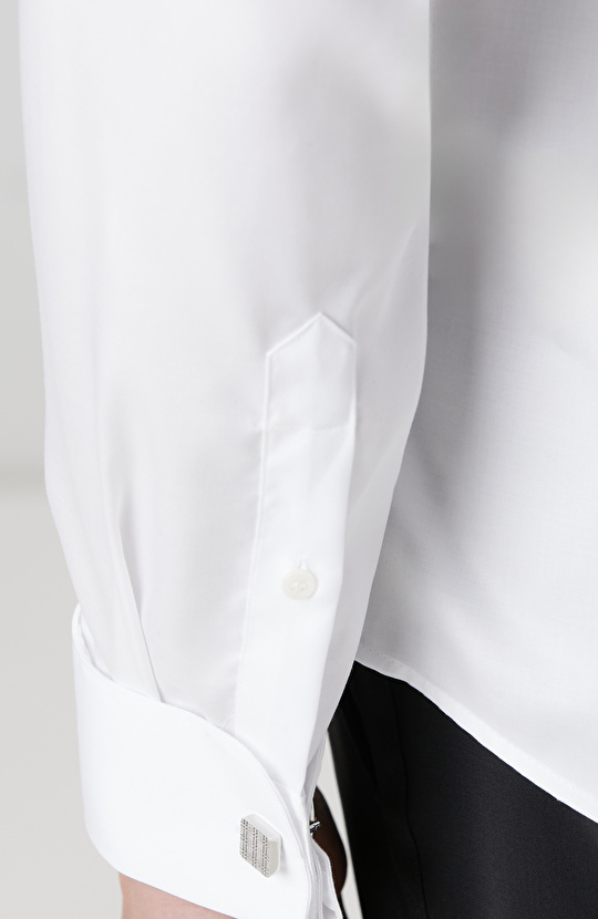 Non-Iron Beyaz Smokin Gömlek