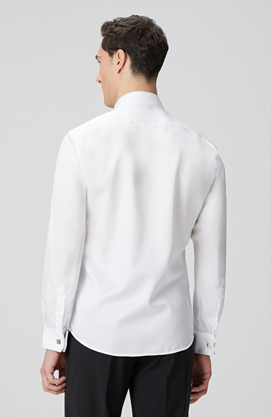 Non-Iron Beyaz Smokin Gömlek