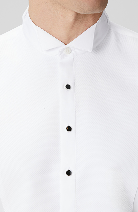 Non-Iron Beyaz Smokin Gömlek