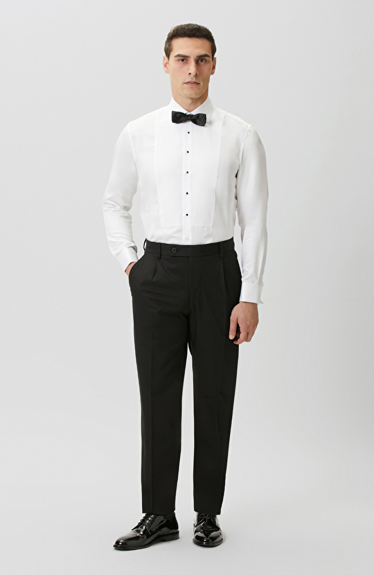 Non-Iron Beyaz Smokin Gömlek